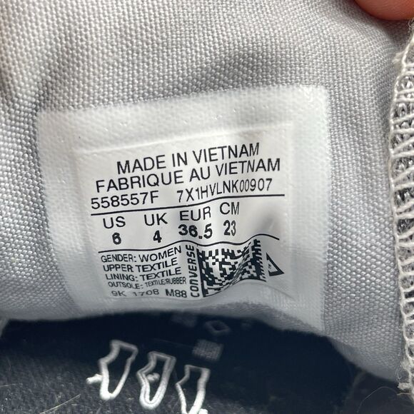 Converse Womens Chuck Taylor All Star 558557F Gray Casual Shoes Sneakers Size 6 - Picture 10 of 10